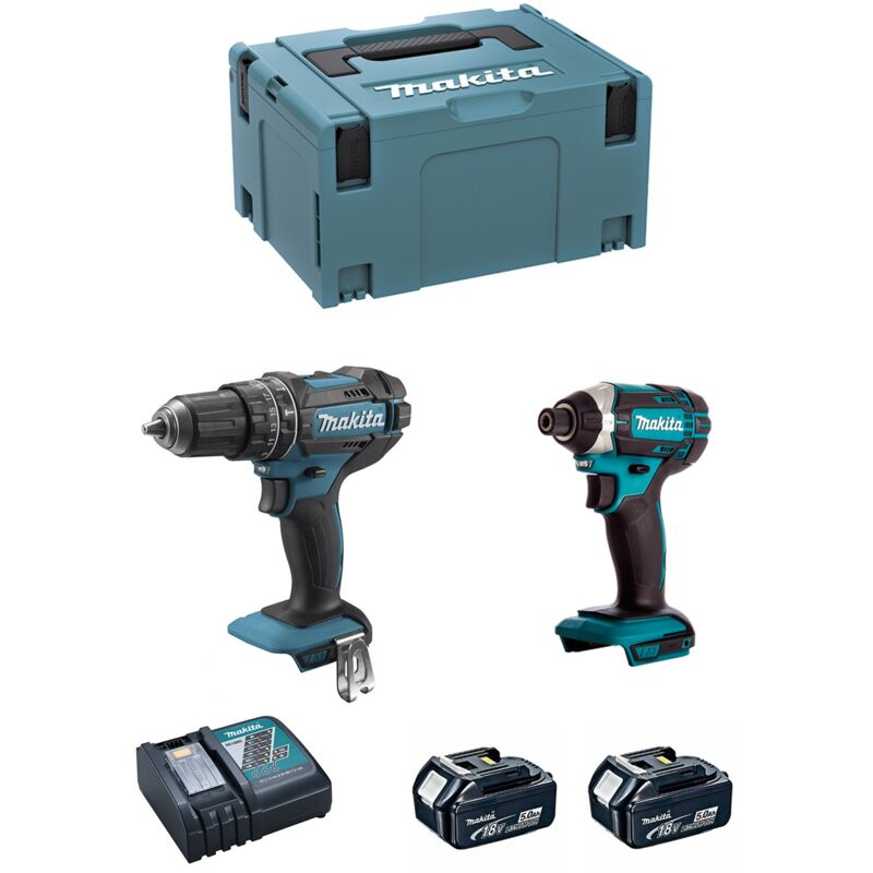 Perceuse Visseuse Makita DLX2131TJ – Kit 18V 2 Outils avec 2 Batteries 5,0 Ah - vue 3