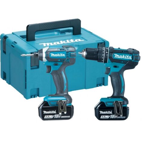 Makita DLX2131TJ Twin Pack 18V 2 x 5.0Ah Li-ion MAKDLX2131TJ