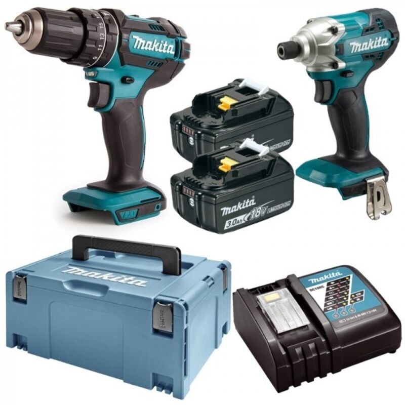 Kit de visseuses MAKITA DLX2337J 18V 3Ah 2 visseuses sans fil - vue 2