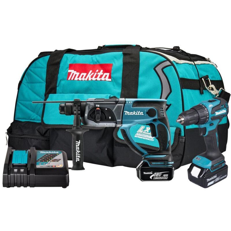 Makita DLX2563T 18V Twin Kit With 2 x 5.0 Batteries