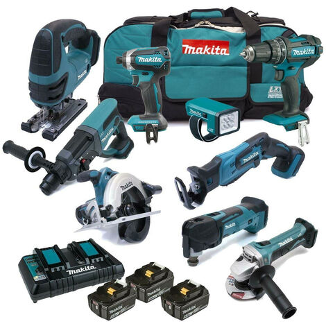 Makita DLX6068PT9 18v 9 Piece Kit with 3 x 5.0Ah Batteries