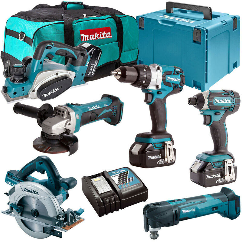 18V 6 Piece Combo Kit With 3 X 5.0Ah Batteries & Charger T4tkit13618V