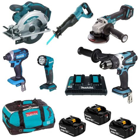 Makita DLX6117TX1 18V 3 X 5.0AH LI-ION LXT Cordless 6-Piece Kit
