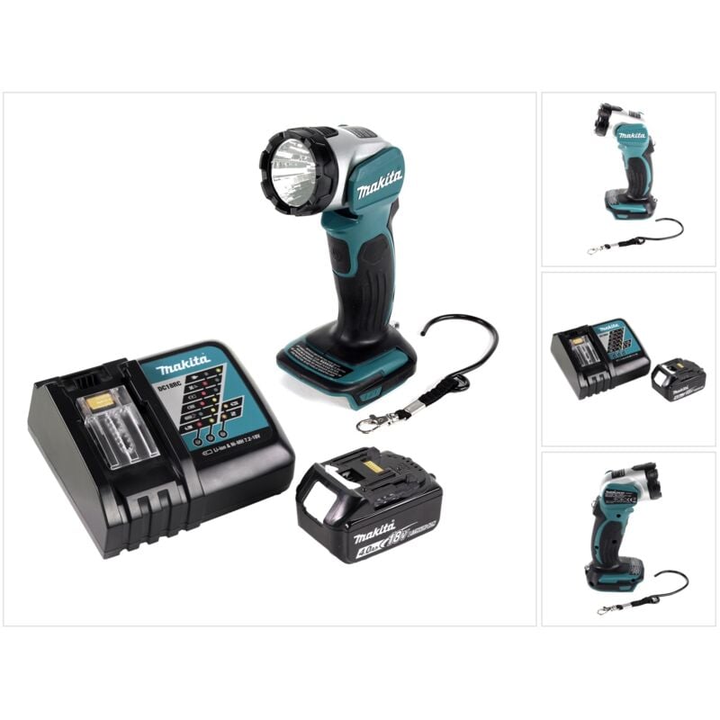 Makita - dml 802 RM1 Akku Lampe 18 v Li-Ion für 14,4 und 18 v Akku + 1 x 4,0 Ah Akku + Ladegerät