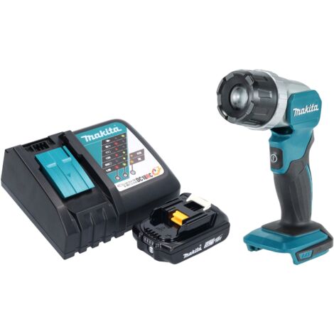 Makita DML 808 RA1 Akku Handstrahler 14,4 / 18 V 190 lm LED + 1x Akku 2,0 Ah + Ladegerät