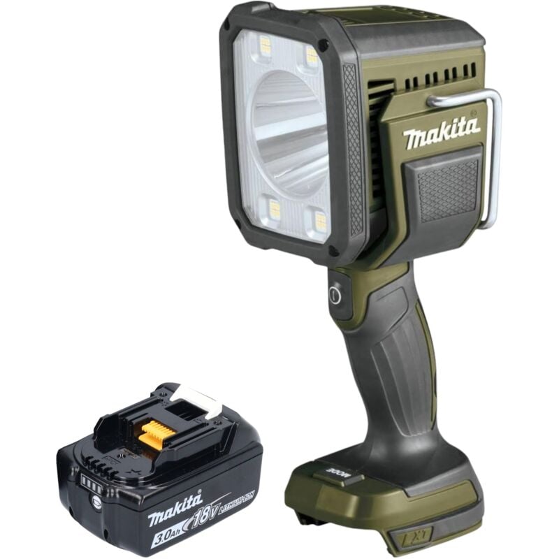 Makita - dml 812 F1 Projecteur portatif sans fil 18 v 1250 lm led Olive Grn Outdoor Adventure Edition spéciale + 1x batterie 3,0 Ah - sans chargeur
