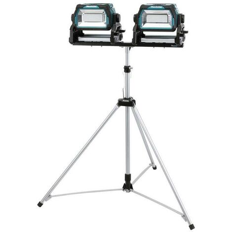 Makita DML811 18v 110v LXT Li-Ion LED Work Light Site Torch Twin Pack & Tripod