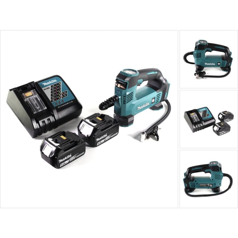 Makita DMP 180 RT Compresseur sans fil 18 V 8,3 bar + 2x Batteries 5,0 Ah + Chargeur