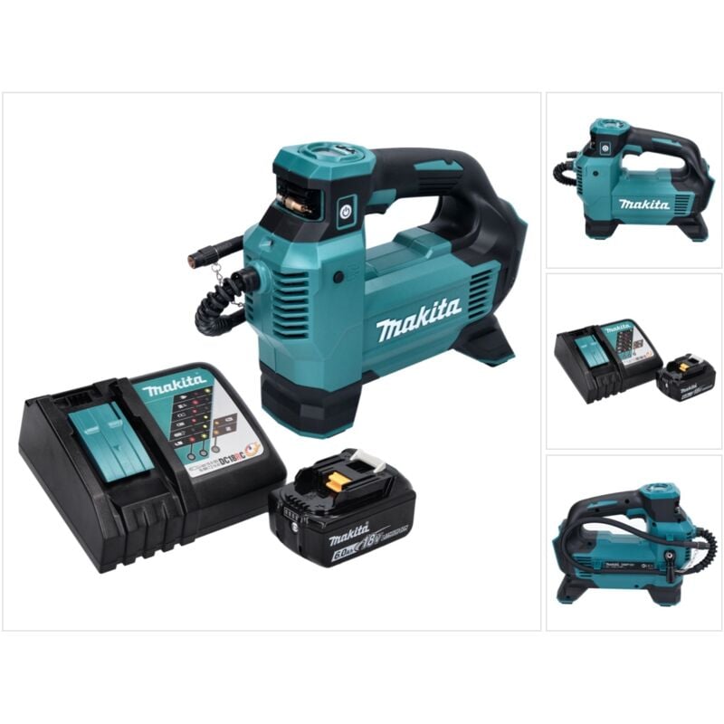 Dmp 181 RG1 Gonfleur sans fil 11,1 bar 18 v + 1x Batterie 6,0Ah + Chargeur - Makita