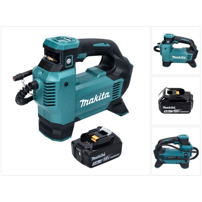 DMP181T1 Compresseur/Gonfleur sans fil 11,1 bar 18V + 1x Batterie 5,0 Ah - sans chargeur - Makita