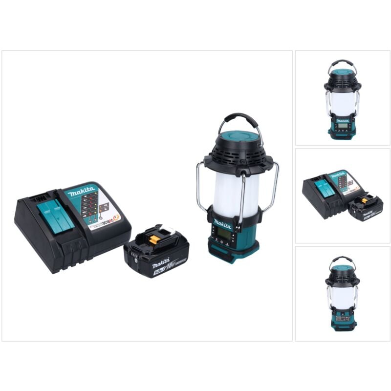 Dmr 055 RT1 Radio sans fil fm 360° 18 v + 1x Batterie 5,0Ah + Chargeur - Makita