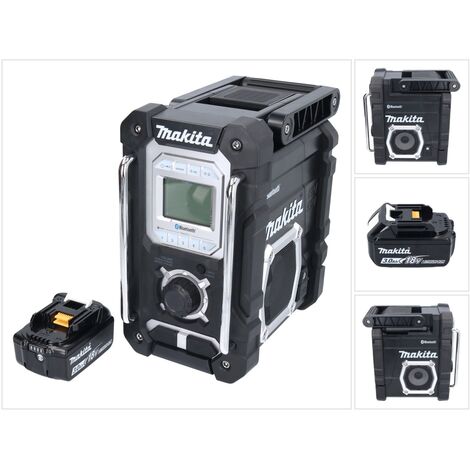 Makita DMR 108 F1 Akku Radio 10,8 V - 18 V Bluetooth IP64 + 1x Akku 3,0 Ah - ohne Ladegerät