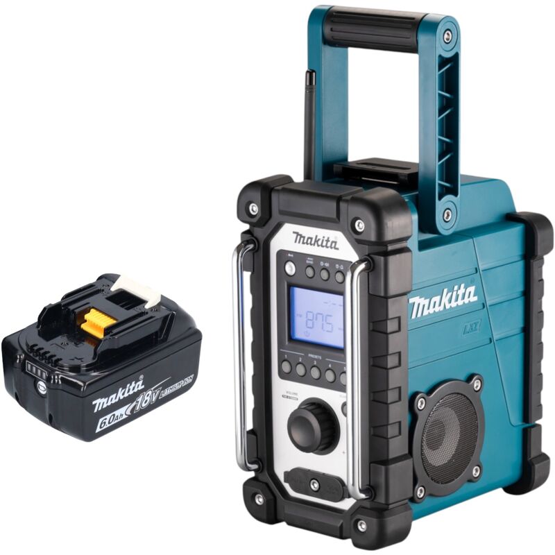 Makita Dmr 116 G1 Akku Baustellenradio 14, 4 - 18 V Am Fm Aux + 1x Akku 6, 0 Ah - Ohne Ladegerät