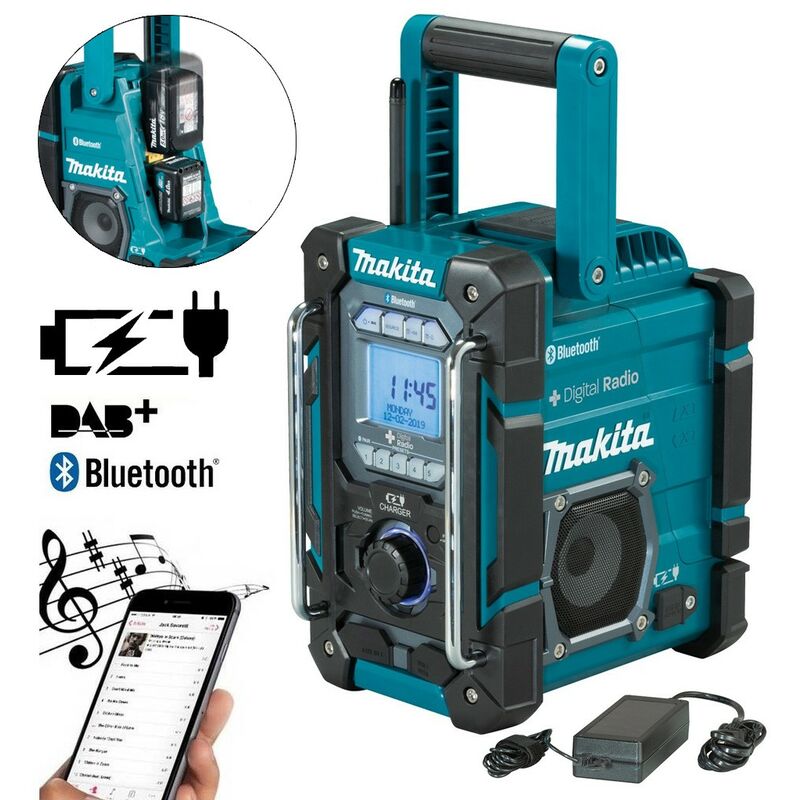 Makita - DMR301 12v-18v & 240v dab radio / charger