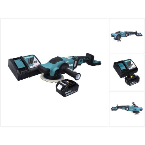 Makita DPO 600 RF1 Akku Exzenterpolierer 18 V 150 mm XPT Brushless + 1x Akku 3,0 Ah + Ladegerät