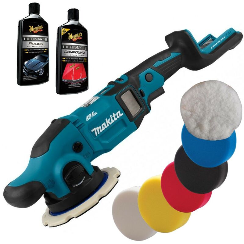 Makita Dpo600z 18V Lxt Cordless Brushless Orbital Polisher 150Mm + 5 Polish Pads Makita US