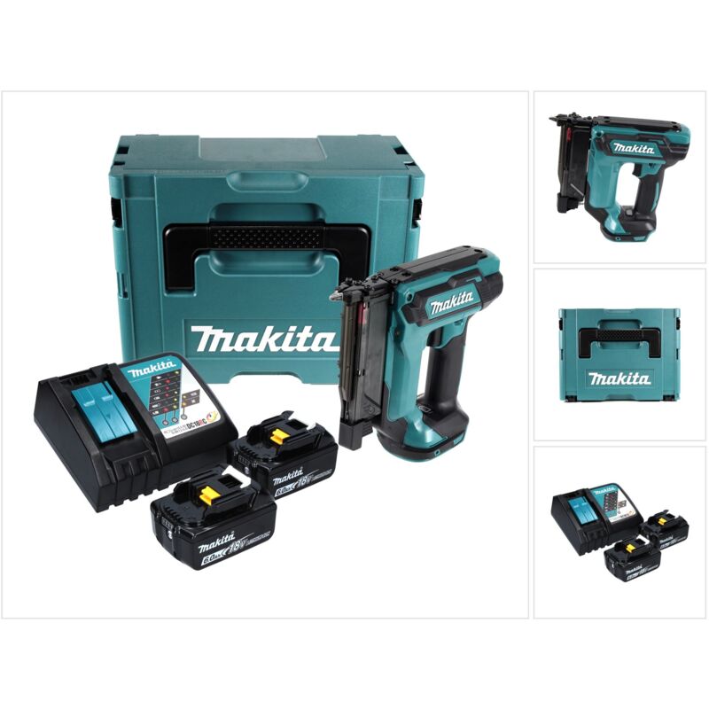 Dpt 353 rgj Akku Pintacker 18 v + 2x Akku 6,0 Ah + Ladegerät + Makpac - Makita