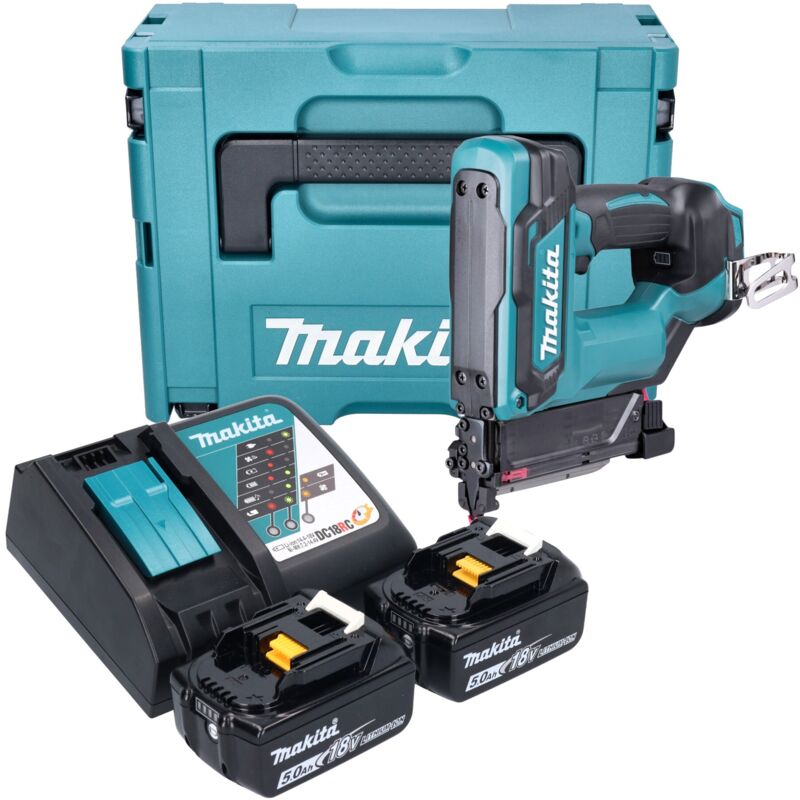 Makita - dpt 353 rtj 18 v Li-Ion a batteria con pinza Makpac + 2 batterie da 5,0 Ah + caricabatterie