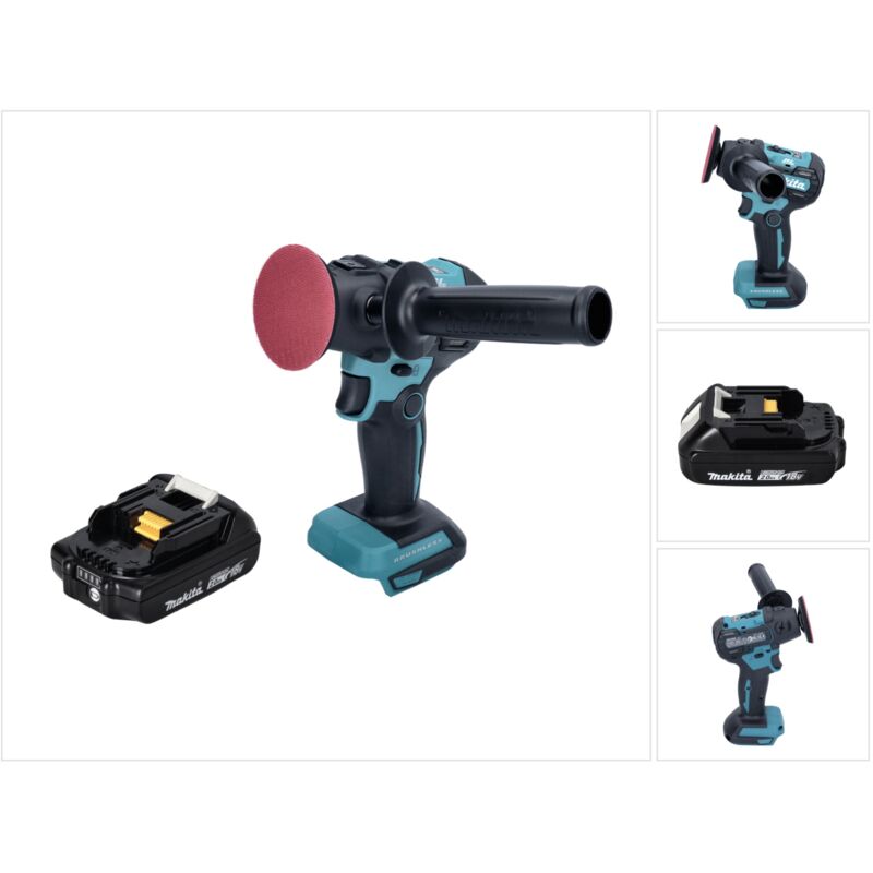 Dpv 300 A1 Ponceuse sans fil Polisseuse 18 v 50 / 80 mm Brushless + 1x batterie 2,0 Ah - sans chargeur - Makita