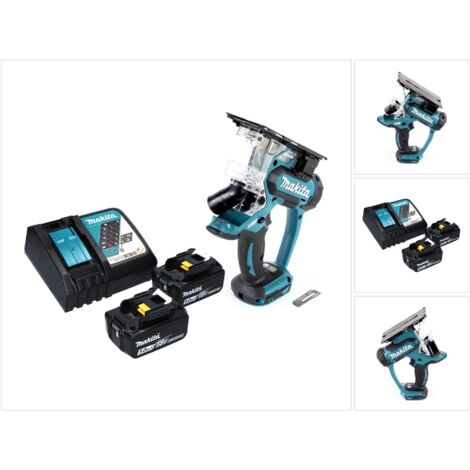 Makita DSD 180 RT Akku Gipskartonsäge 18 V + 2x Akku 5,0 Ah + Ladegerät