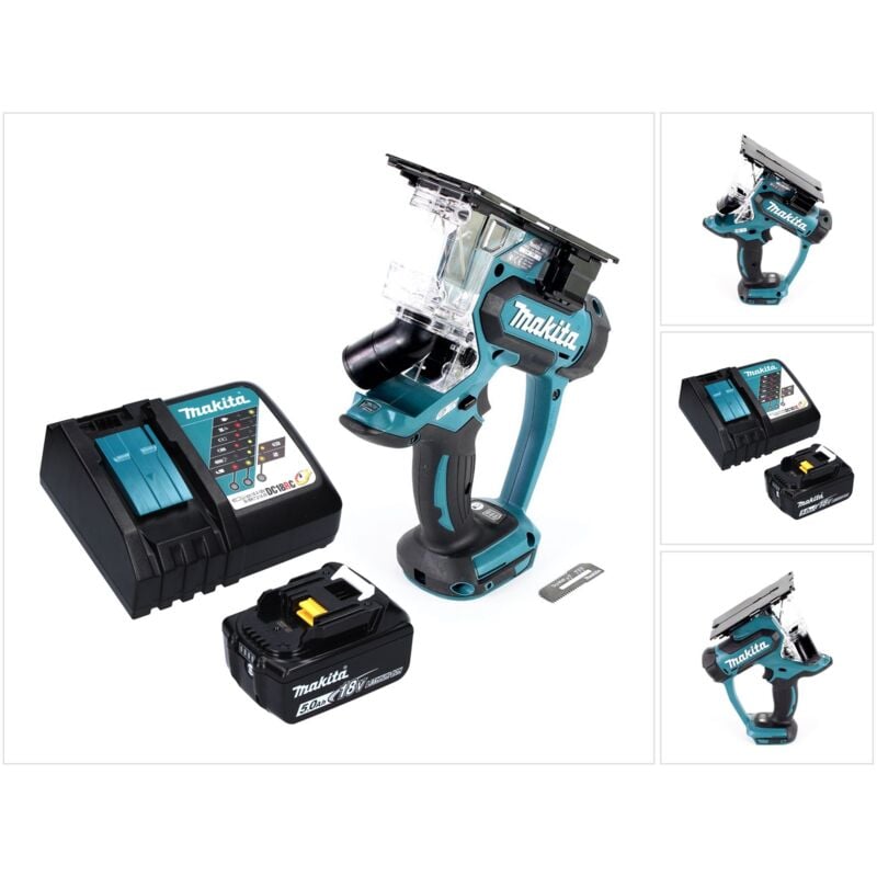 Makita - dsd 180 RT1 Scie plaque de plâtre sans fil 18 v + 1x Batterie 5,0 Ah + Ladegert