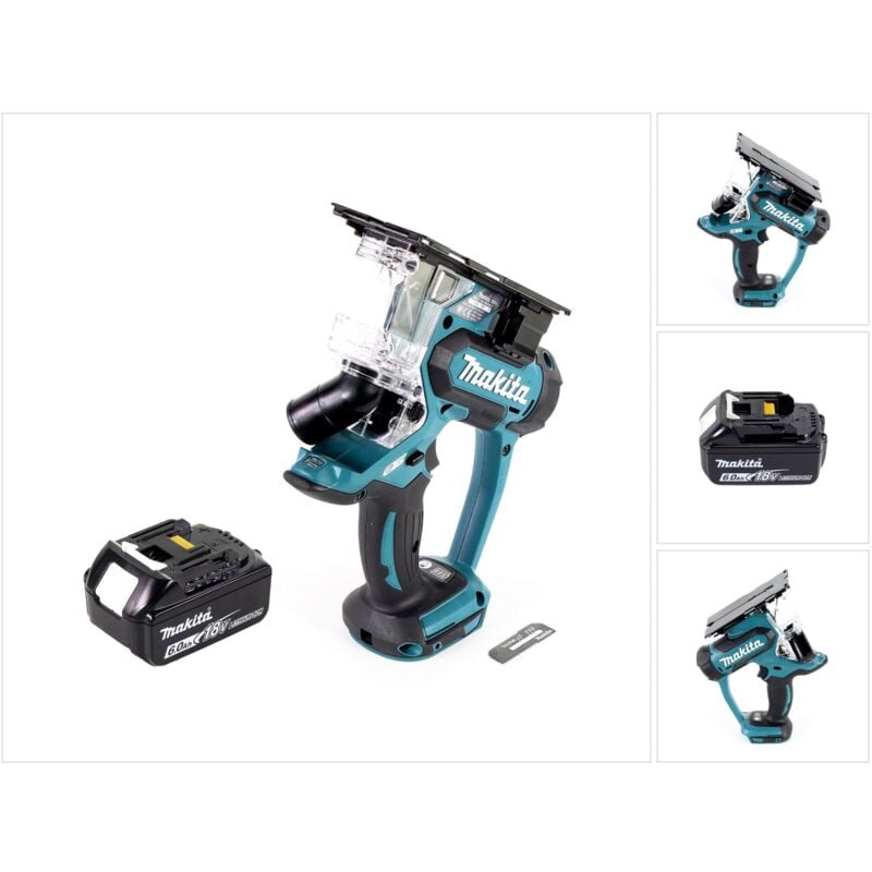Makita - DSD180G1 Scie à plaque de plâtre sans fil 18V + 1x Batterie 6,0Ah - sans chargeur