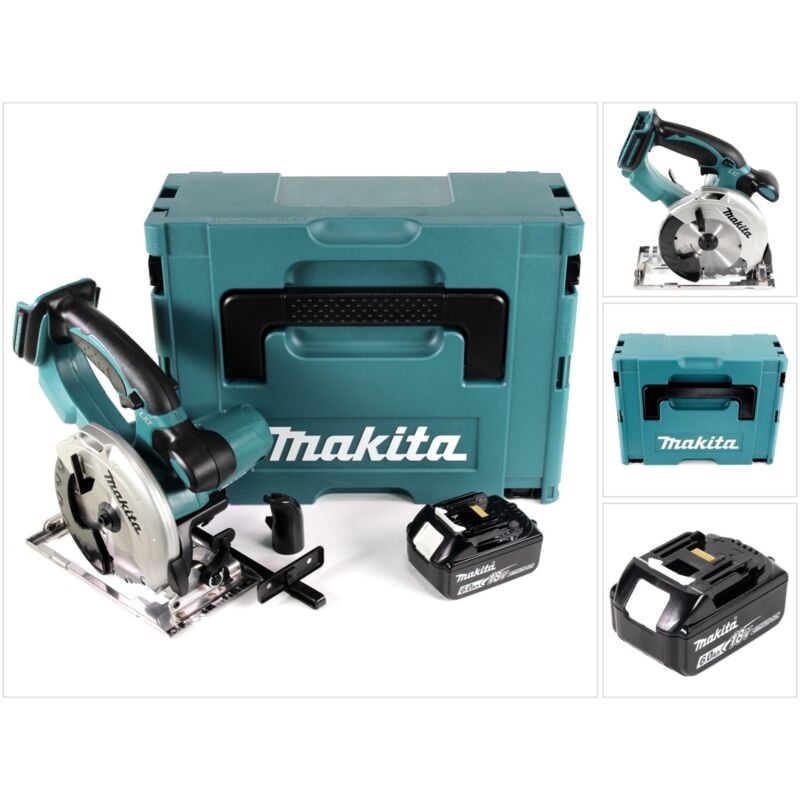 Image of Makita DSS 501 G1J 18V 136 mm Li-ion Akku Handkreissäge im Makpac + 1x 6,0 Ah Akku - ohne Lader