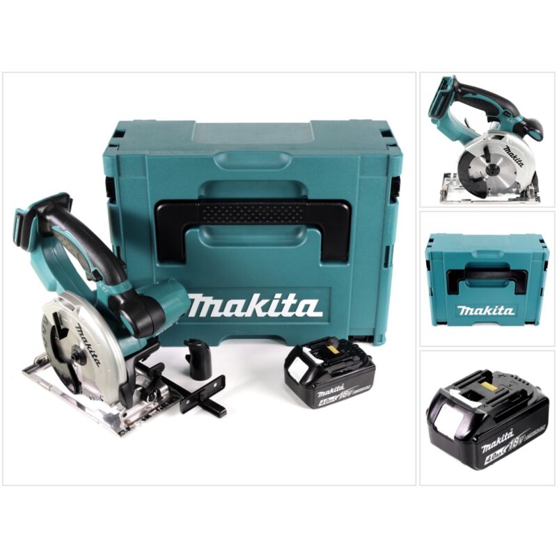 Makita DSS 501 M1J Sega circolare a batteria 18V 136 mm in valigetta Makpac + 1x Batteria 4,0 Ah - senza caricabatterie