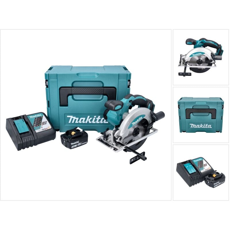 Image of Makita - dss 610 RF1J Akku Handkreissäge 18 v 165 mm + 1x Akku 3,0 Ah + Ladegerät + Makpac