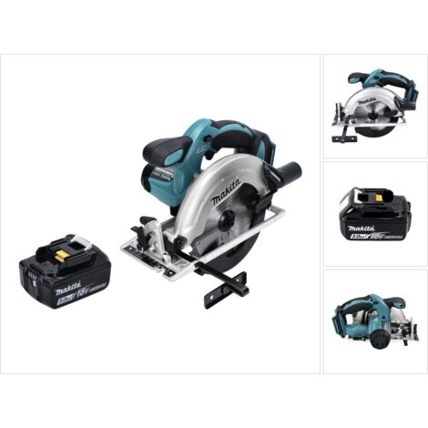 Makita DSS 611 18V Sega circolare a batteria 165mm + 1x Batteria BL1850 5,0 Ah - senza caricatore