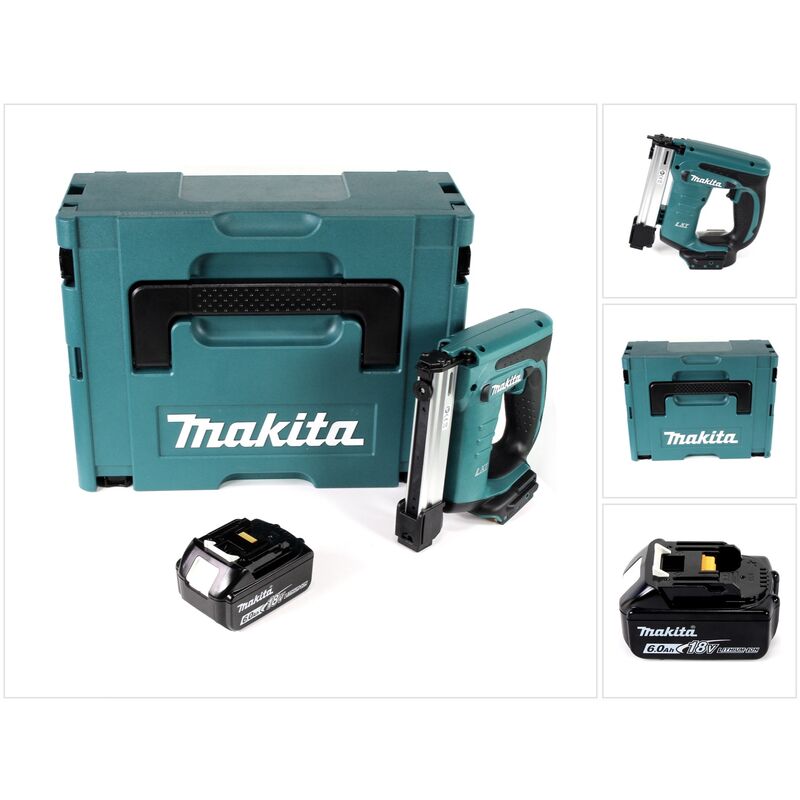 Makita - dst 221 G1J Graffettatrice a batteria 18V in valigetta Makpac + 1x Batteria bl 1860 b 6,0 Ah - senza caricabatterie