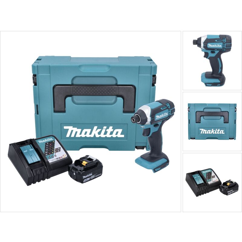 Dtd 152 RM1J 18V Avvitatore ad impulsi a batteria in valigetta Makpac + 1x Batteria bl 1840 4,0 Ah + Caricatore rapido dc 18 rc - Makita