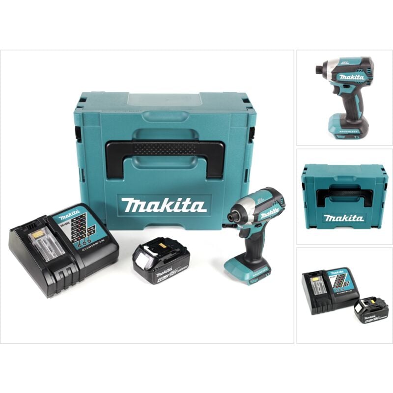 Dtd 153 RM1J 18V Brushless Visseuse à choc sans fil + Boîter Makpac + 1x Batterie bl 1840 4,0 Ah Li-Ion + Chargeur dc 18 rc - Makita
