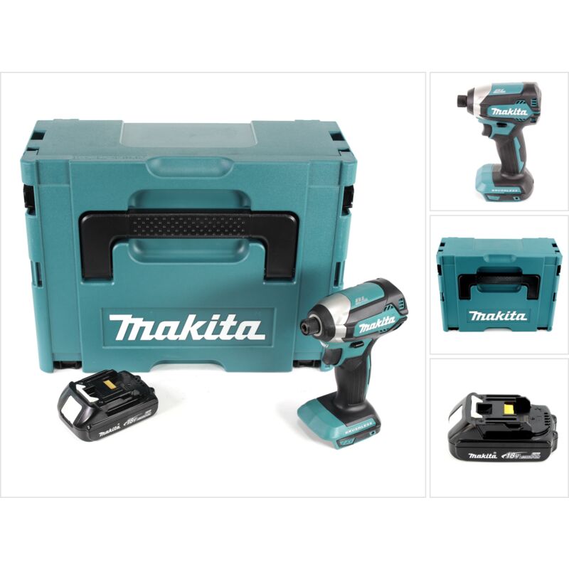 Image of Makita DTD 153 Y1J 18 V Akku Brushless Schlagschrauber im Makpac + 1x BL 1815 N 1,5 Ah Li-Ion Akku