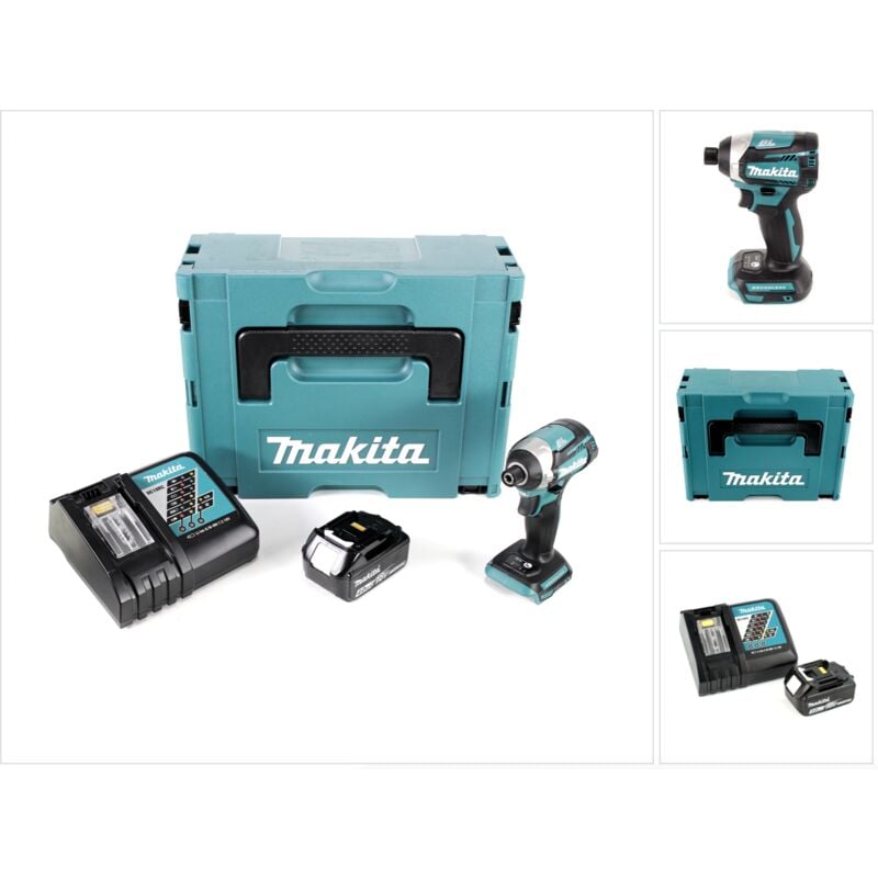 Image of Makita - dtd 154 RM1J Akku Schlagschrauber 18V 1/4 175Nm Brushless + 1x Akku 4,0Ah + Ladegerät + Makpac