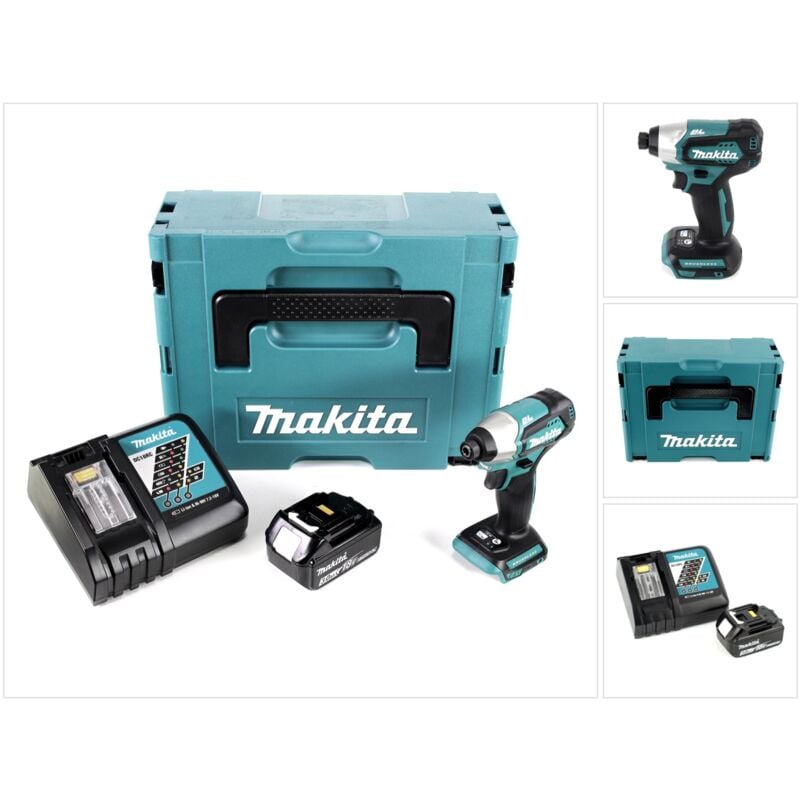 Image of Makita - dtd 155 RF1J 18 v Brushless Li-Ion Akku Schlag Schrauber im Makpac + 1 x BL1830 3,0 Ah Akku + 1 x dc 18 rc Ladegerät