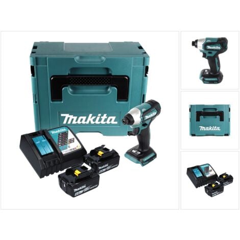 Boulonneuse à chocs 40V + 2 batteries 4 Ah + chargeur + coffret MAKPAC 3 -  MAKITA - TW001GM201