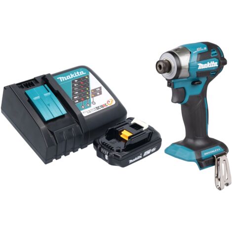 Makita DTD 173 RA1 Akku Schlagschrauber 18 V 180 Nm 1/4“ Brushless + 1x Akku 2,0 Ah + Ladegerät