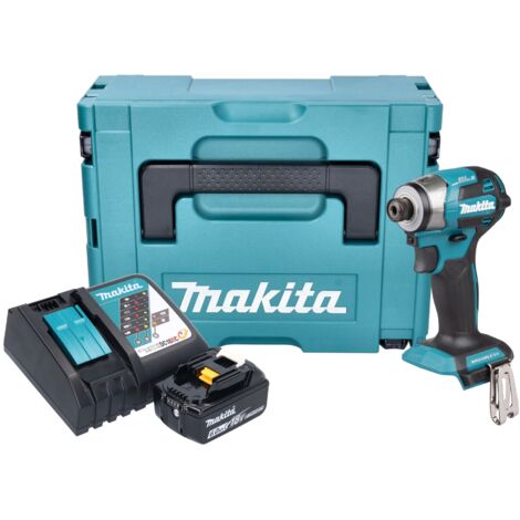 Makita DTD 173 RG1J Akku Schlagschrauber 18 V 180 Nm 1/4“ Brushless + 1x Akku 6,0 Ah + Ladegerät + Makpac