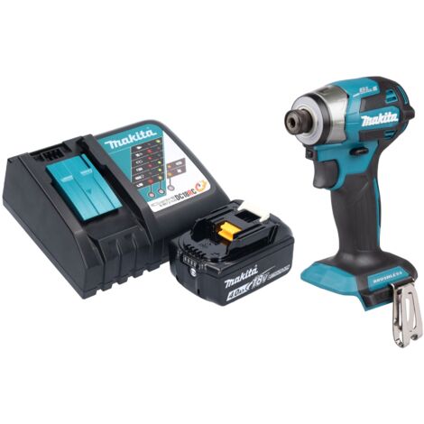 Makita DTD 173 RM1 Akku Schlagschrauber 18 V 180 Nm 1/4“ Brushless + 1x Akku 4,0 Ah + Ladegerät