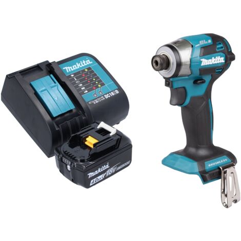 Makita DTD 173 SM1 Akku Schlagschrauber 18 V 180 Nm 1/4“ Brushless + 1x Akku 4,0 Ah + Ladegerät