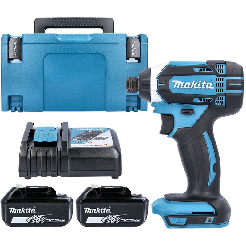 Makita DTD152Z 18V Impact Driver with 2 x 5.0Ah Batteries, Charger, Case & Inlay