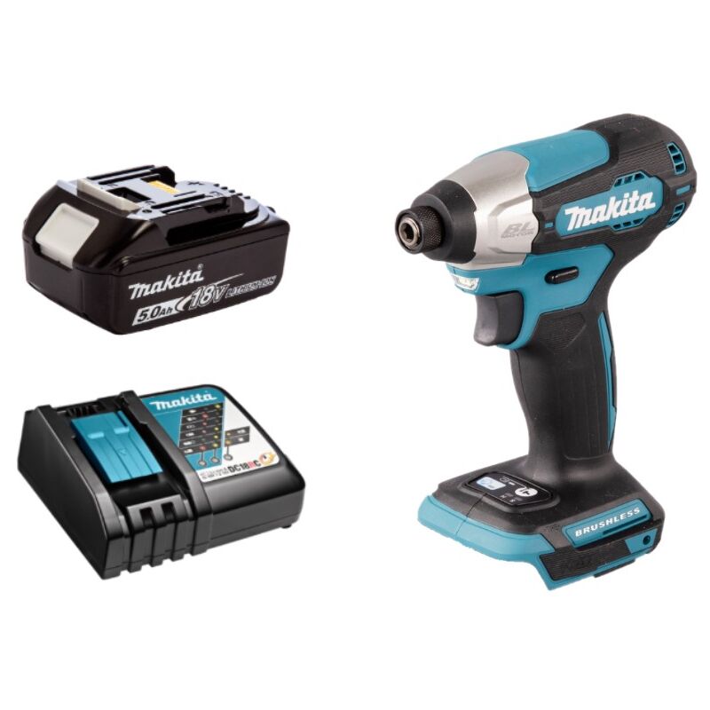 DTD157RT1 Visseuse à chocs Li-Ion 18V lxt 140Nm 1 x 5.0Ah Batterie + Chargeur - Makita