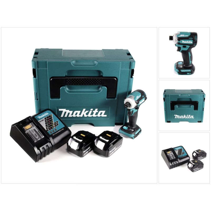 

Makita DTD 171 RTJ Llave de impacto a batería 18V + Maletín Makpac 2 + 2x Batería BL1850 5,0 Ah + Cargador DC18RC