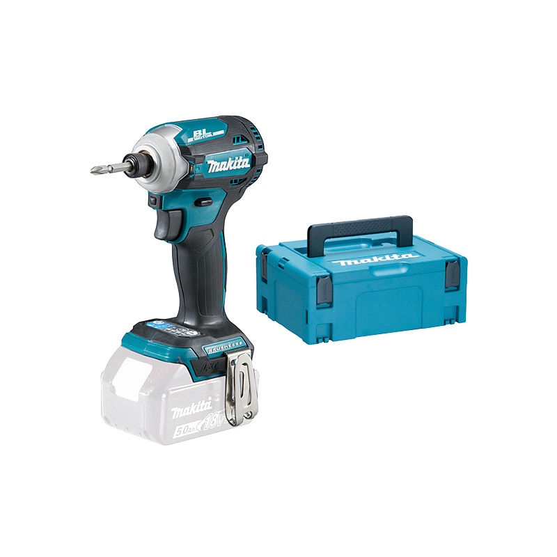 

Makita - DTD171ZJ 18V Litio -Ion Destornillador de impacto ( solo máquina) in Makpac - sin escobillas