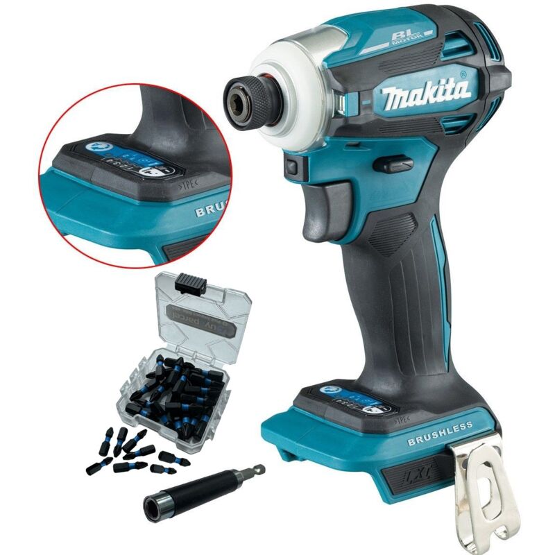 DTD172Z 18v lxt Brushless Cordless 4 Stage Impact Driver + 25pc Set - Makita