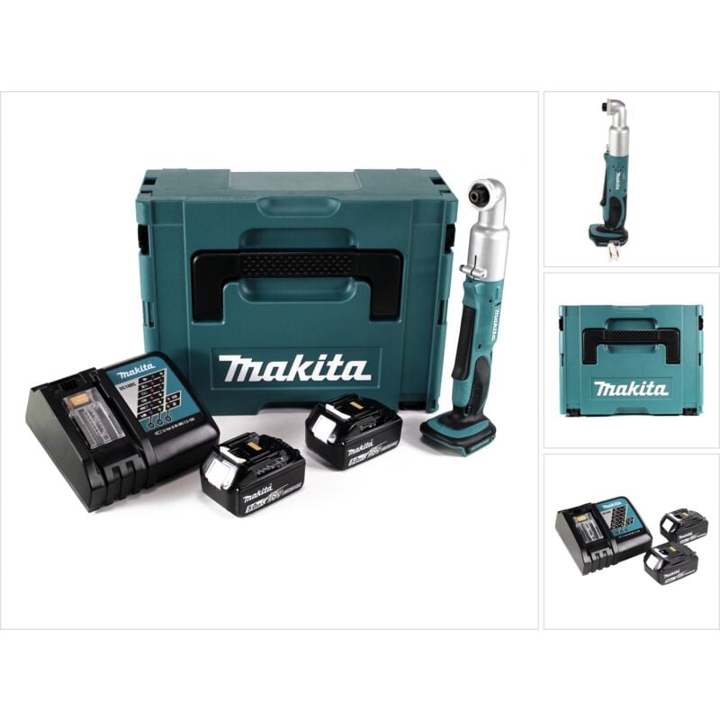 Dtl 061 rtj Meuleuse à chocs angulaire sans fil 18V 1/4' 60Nm + 2x Batterie 5.0Ah + Chargeur + Makpac - Makita