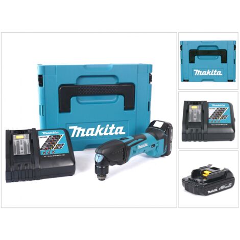 Makita DTM 50 Y1J-D Outil multifonctionnel sans fil 18 V dans MAKPAC, y compris batterie BL 1815 N + chargeur DC18RC