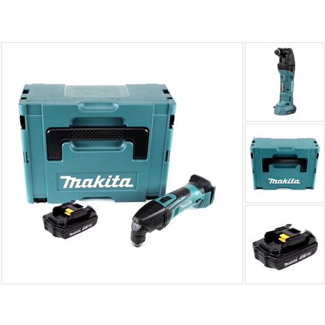 Makita DTM 50 Y1J Outil multifonctionnel sans fil 18V Li-Ion en Makpac + 1x BL 1815 Batterie 1,5 Ah