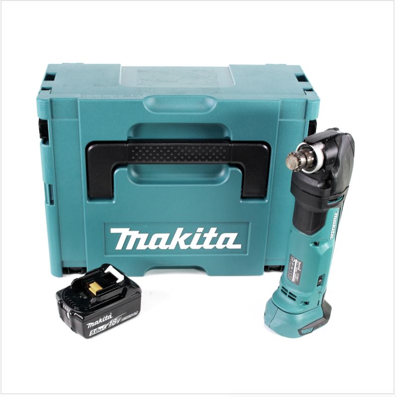 

DTM 51 T1J Multi-herramienta a batería 18V en Makpac 3 + 1x Batería BL 1850 5,0 Ah - Sin cargador incluido - Makita